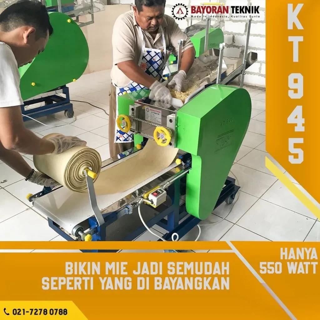 Mesin Pembuat Mie Lebar Atau Mie Gepeng Terbaik